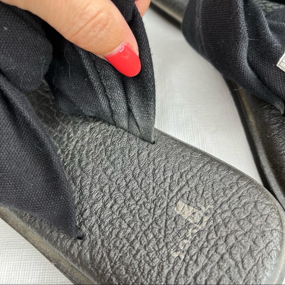 Sanuk Yoga Sling Black Sandals - Picture 7 of 9
